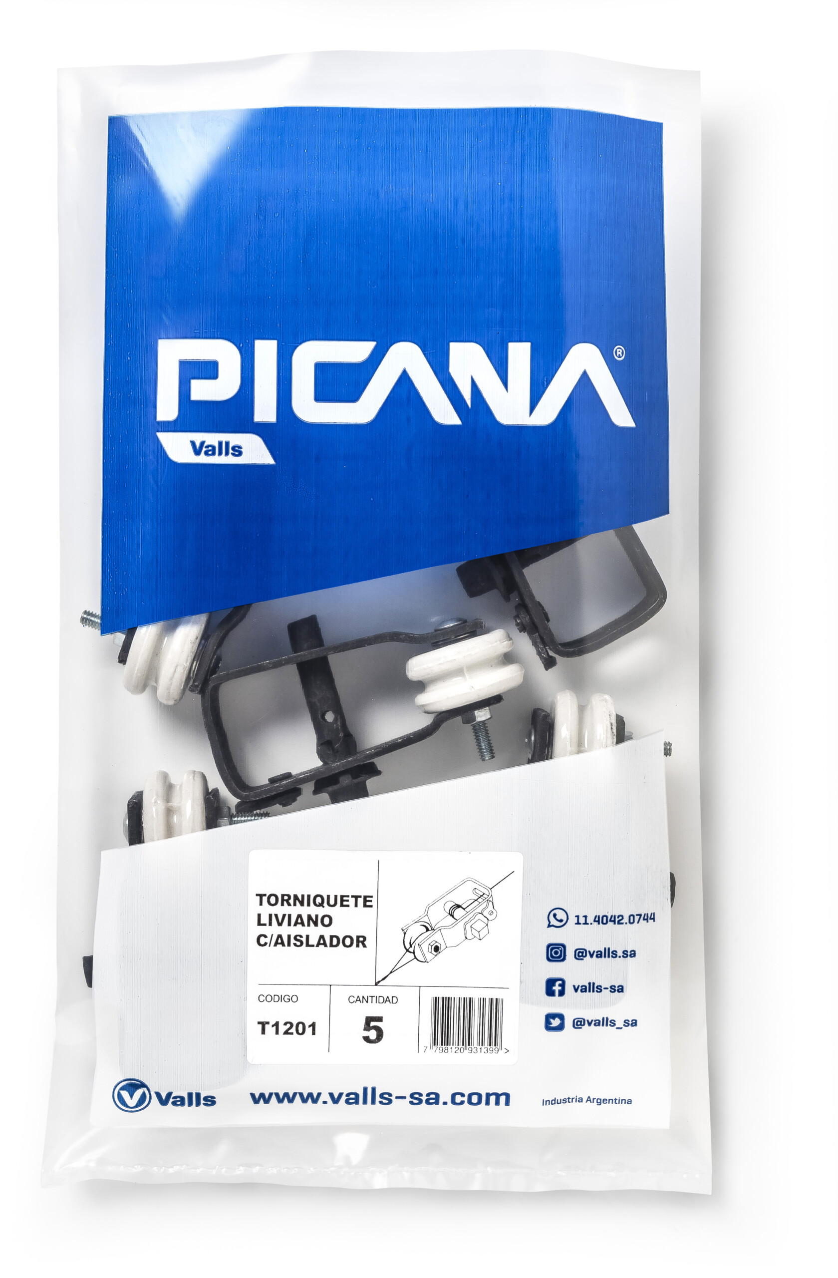 TORNIQUETE LIVIANO c/aislador porcelana - Imagen 3