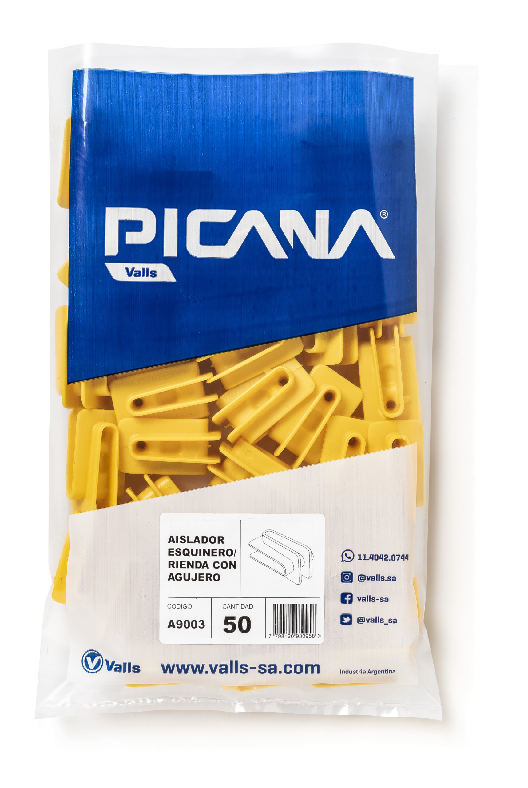 AISLADOR ESQ/RIENDA c/agujeros - Imagen 3