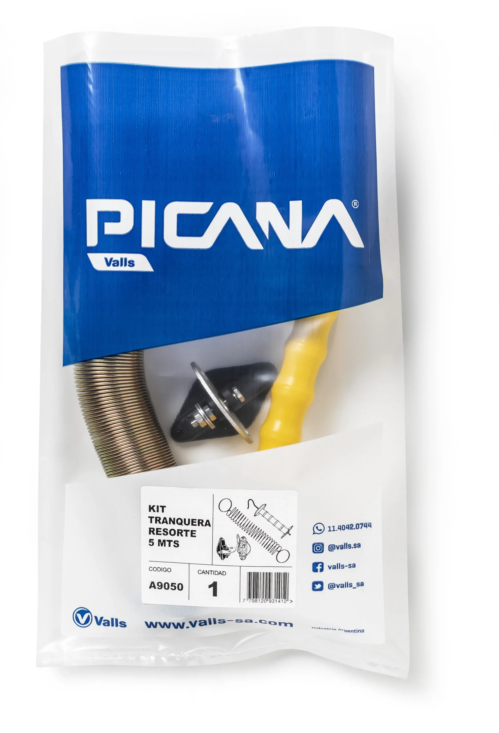 TRANQUERA DE RESORTE - KIT COMPLETO 5.5 Mt - Imagen 3